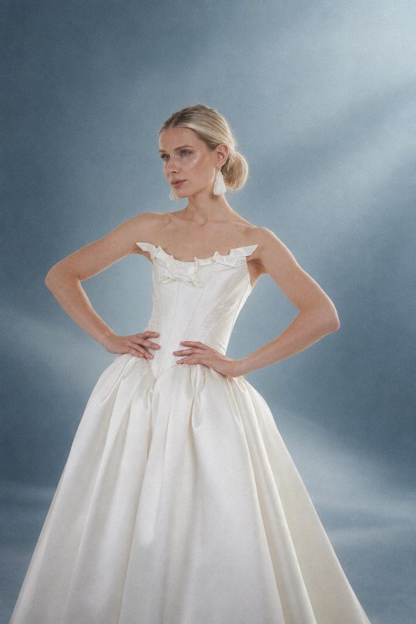 Ioanna wedding dress by Rara Avis, ivory corset and full princess skirt